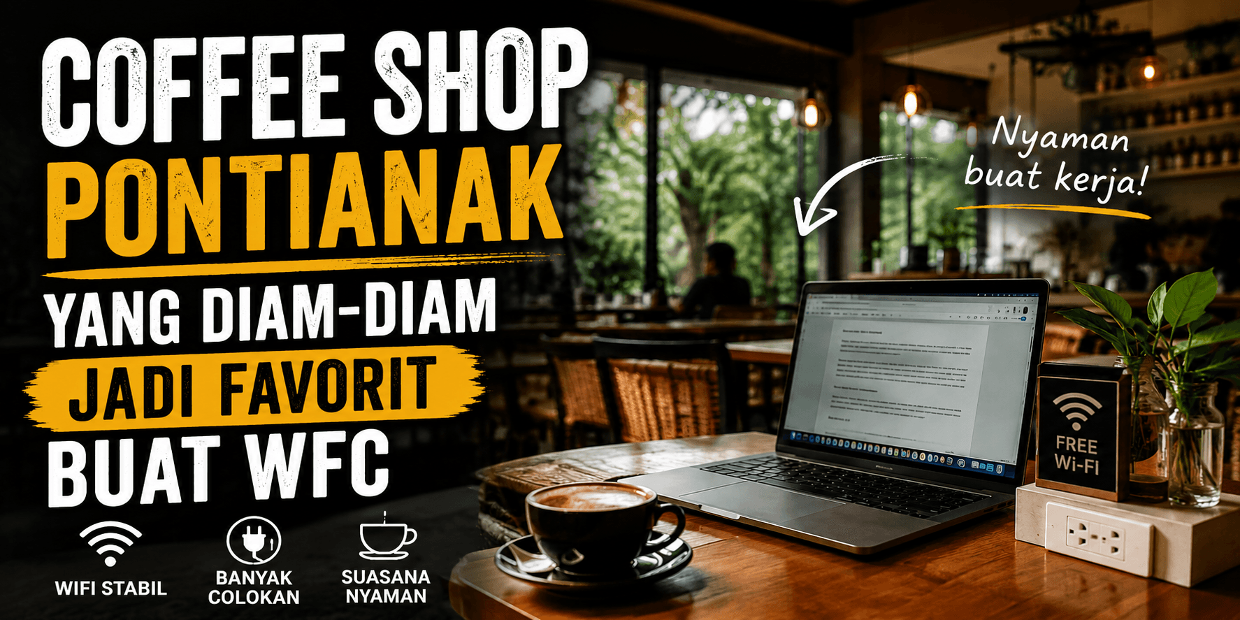 Coffee Shop Pontianak yang Diam-Diam Jadi Favorit Buat WFC