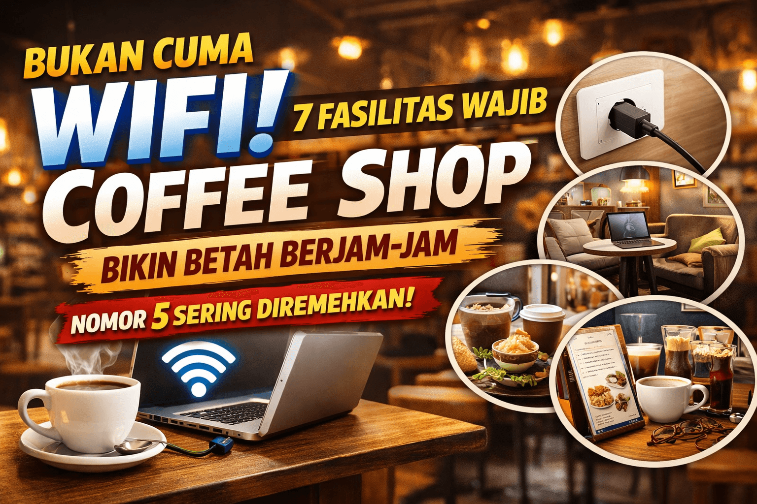 Bukan Cuma WiFi! Ini 7 Fasilitas Wajib Coffee Shop yang Bikin Kamu Betah Berjam-Jam (Nomor 5 Sering Diremehkan!)