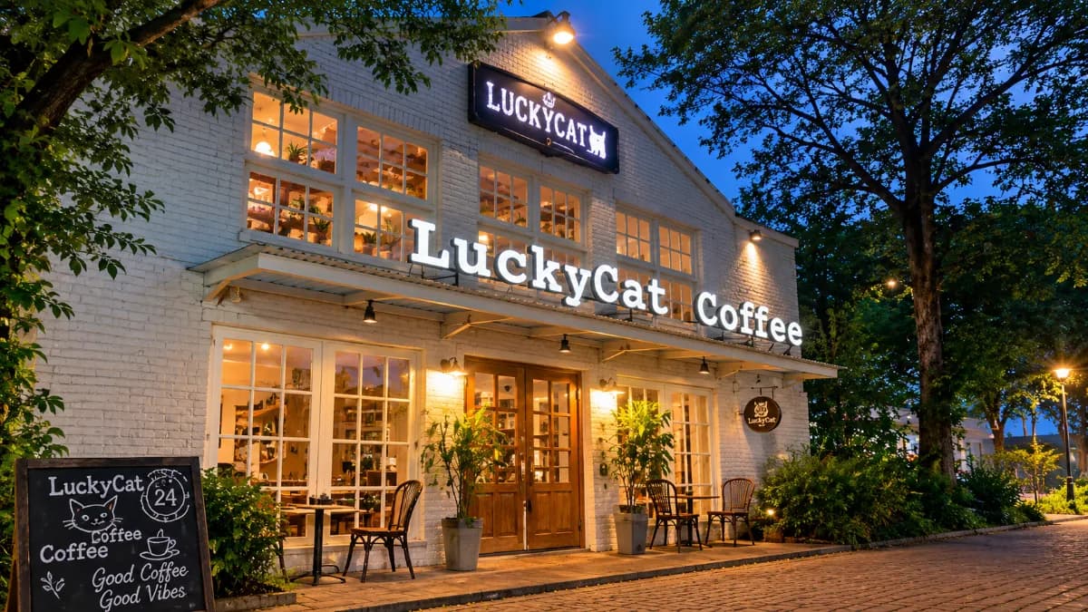 Lucky Cat Coffee & Kitchen: Cafe 24 Jam di Kuningan yang Bikin Betah Nongkrong - foto 1